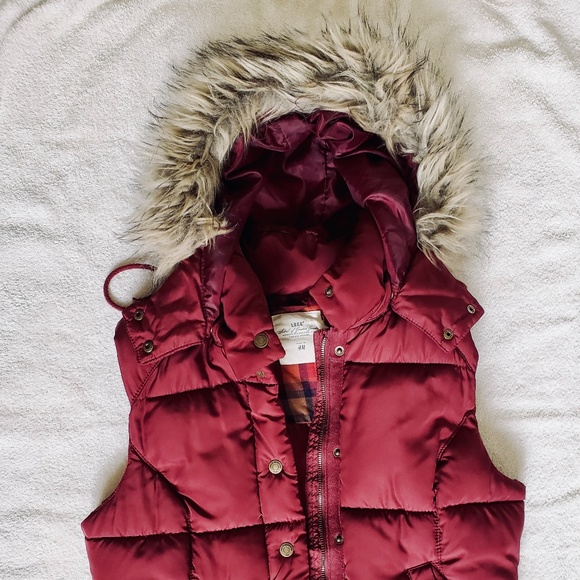 H&M Jackets & Blazers - * SOLD* H&M Burgundy Vest